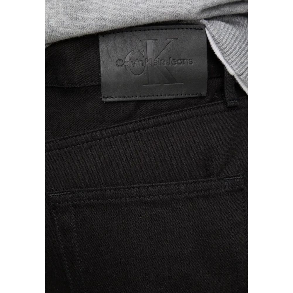 Calvin Klein Jeans svarta bomullsjeans med avslappnad passform