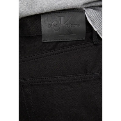 Calvin Klein Jeans svarta bomullsjeans med avslappnad passform
