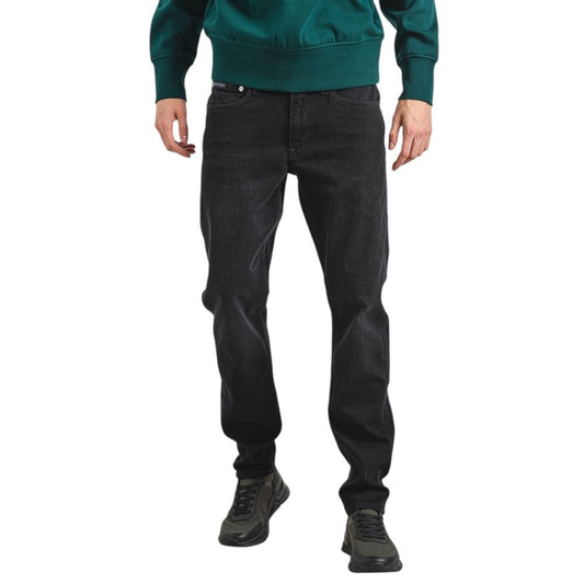 Calvin Klein Jeans svarta bomulls slim fit jeans