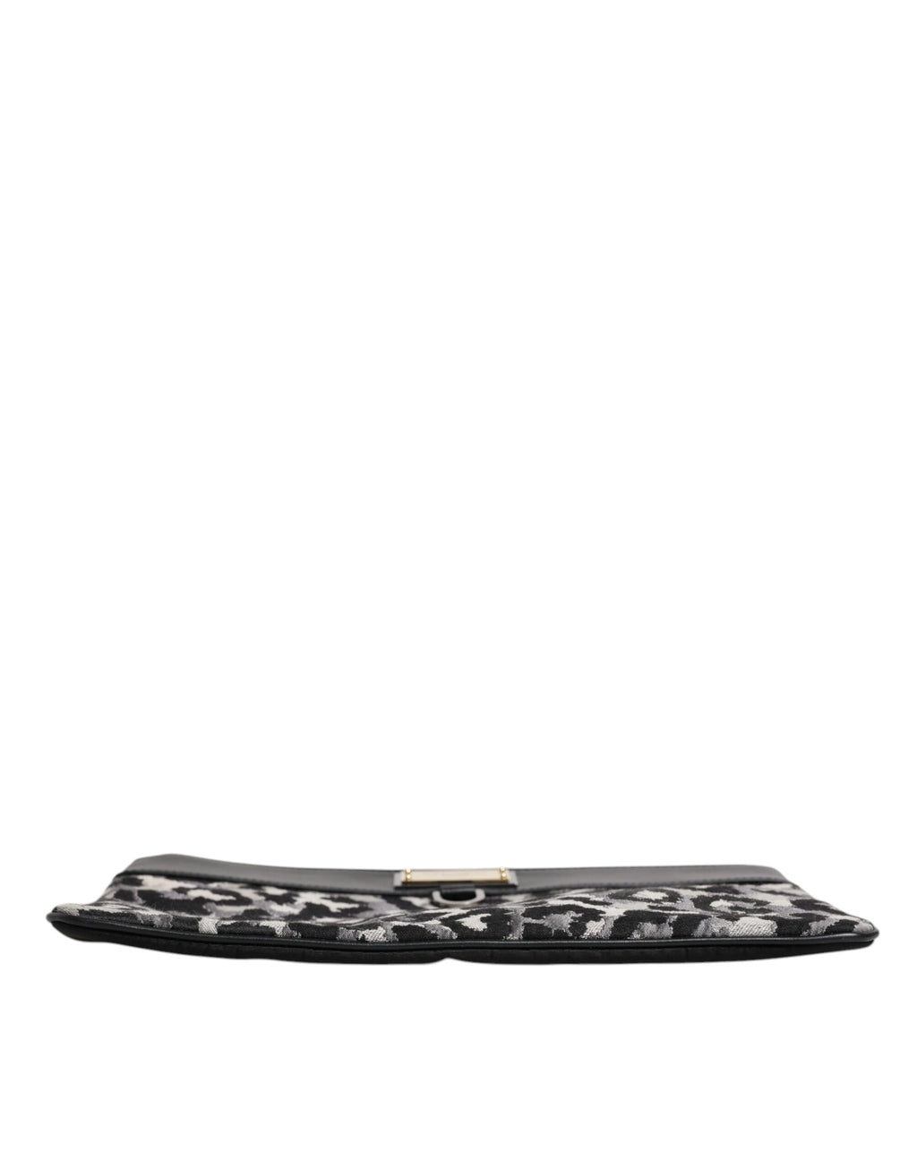 Flerfarget leopard jacquard logo plakett herreveske