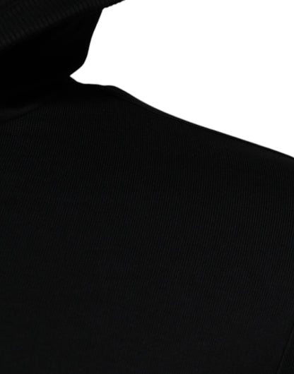 Dolce &amp; Gabbana Svart Logo Hel Dragkedja Huvtröja