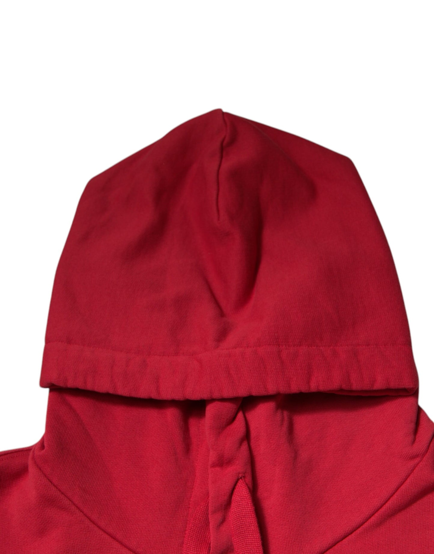 Dolce &amp; Gabbana Röd Bomullslogotyp Hoodie Tröja