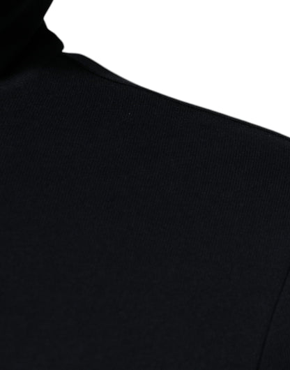 Dolce &amp; Gabbana Blå Logotyp Hel Dragkedja Huvtröja