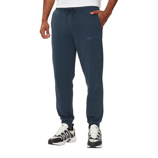 Calvin Klein Jeans Blå Bomull Joggers Träningsbyxor