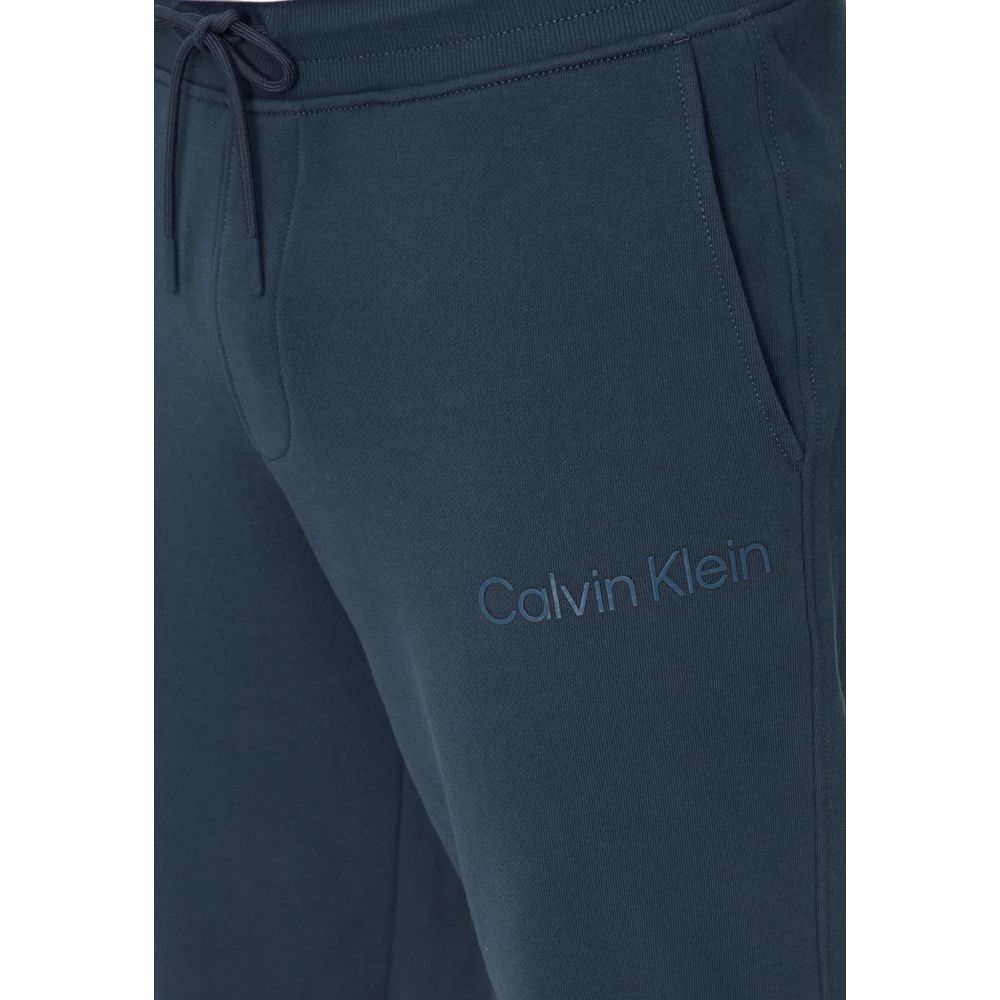 Calvin Klein Jeans Blå Bomull Joggers Träningsbyxor