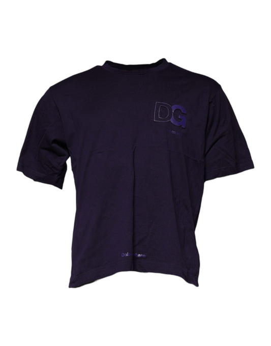 Dolce &amp; Gabbana Lilla DG Logo Bomulls-T-skjorte med rund hals