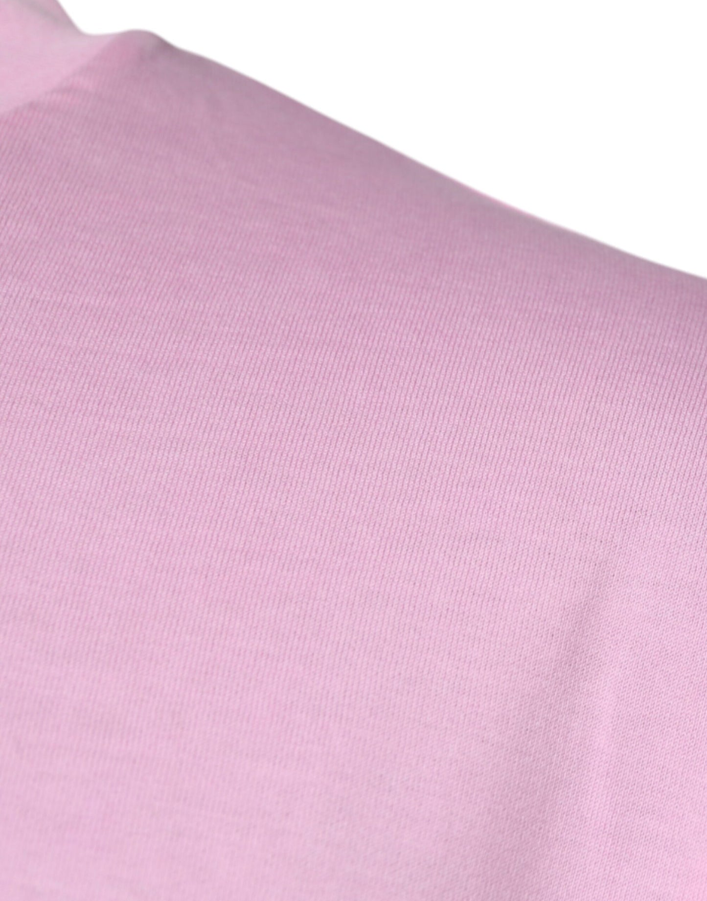 Dolce &amp; Gabbana Rosa Logo Print Bomulls-T-skjorte med rund hals