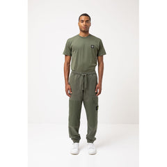 Stone Island Green Cotton Men's Tracksuit Pant