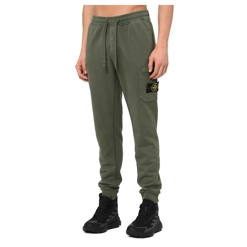 Stone Island Beige bomullsbyxor för män