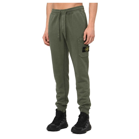 Stone Island Beige bomullsbyxor för män