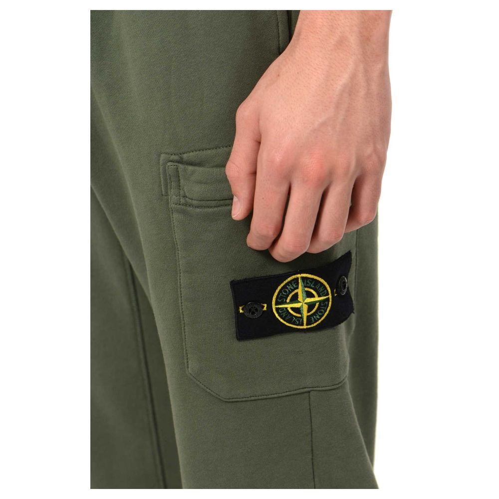 Stone Island Beige bomullsbyxor för män