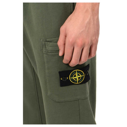 Stone Island Beige bomullsbyxor för män