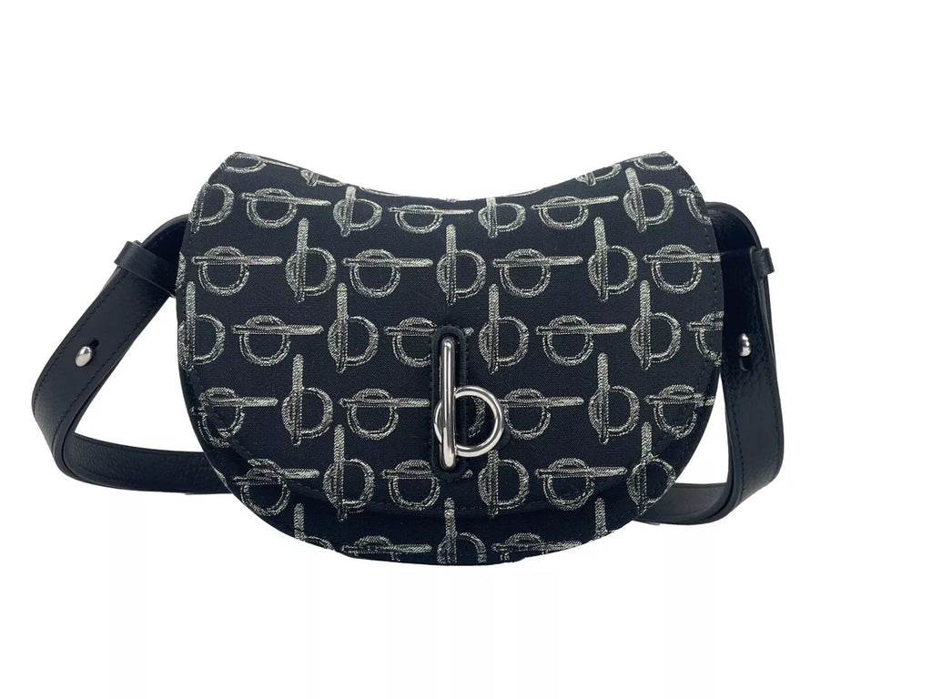 Mini gyngehest crossbody-veske svart