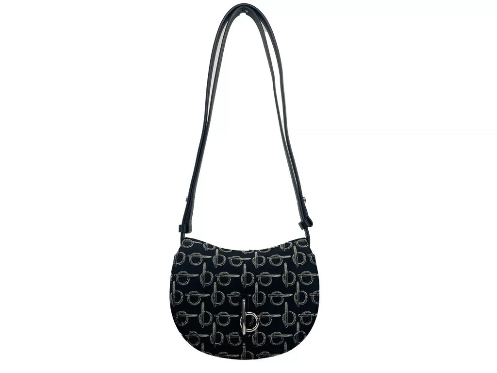 Mini gyngehest crossbody-veske svart