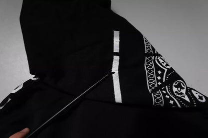 Dolce &amp; Gabbana Svart Bandana Hooded Herrtröja Tröja
