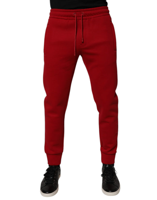 Dolce &amp; Gabbana Röda Joggingbyxor i Bomull