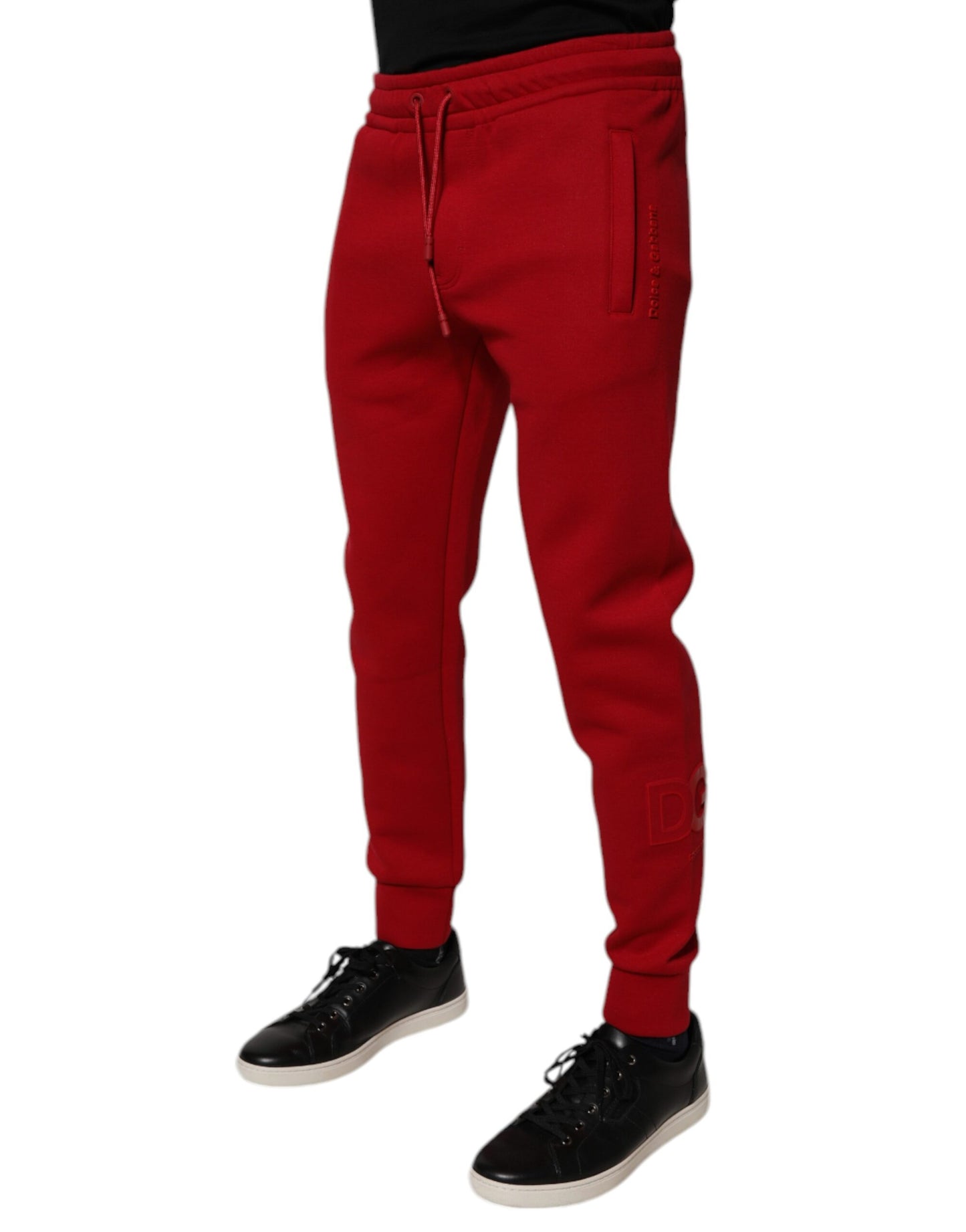 Dolce &amp; Gabbana Røde Bomullsjoggebukser