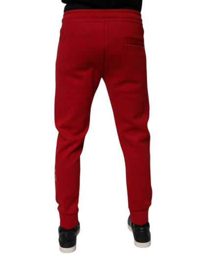Dolce &amp; Gabbana Røde Bomullsjoggebukser