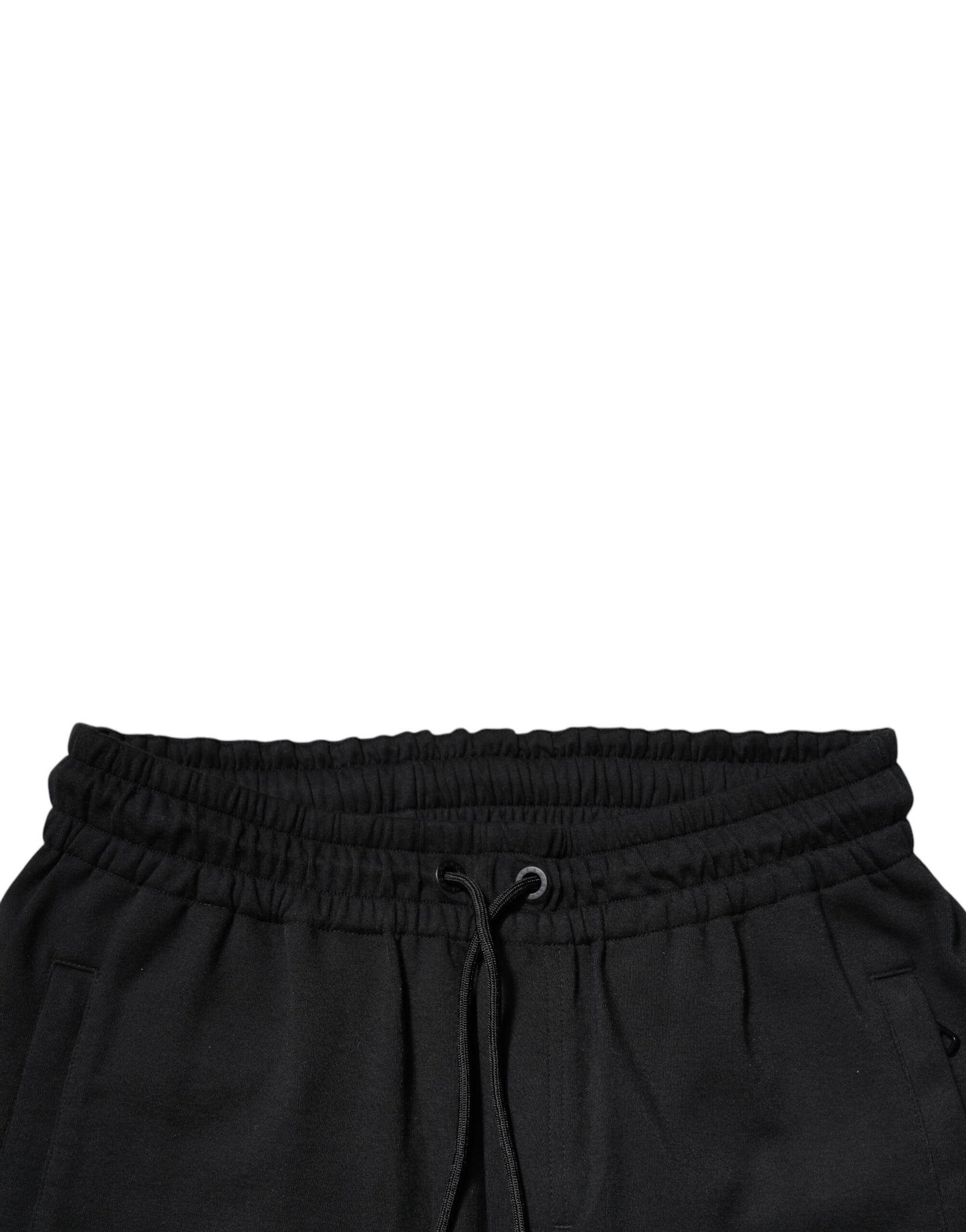 Dolce &amp; Gabbana svarta joggingbyxor i bomull