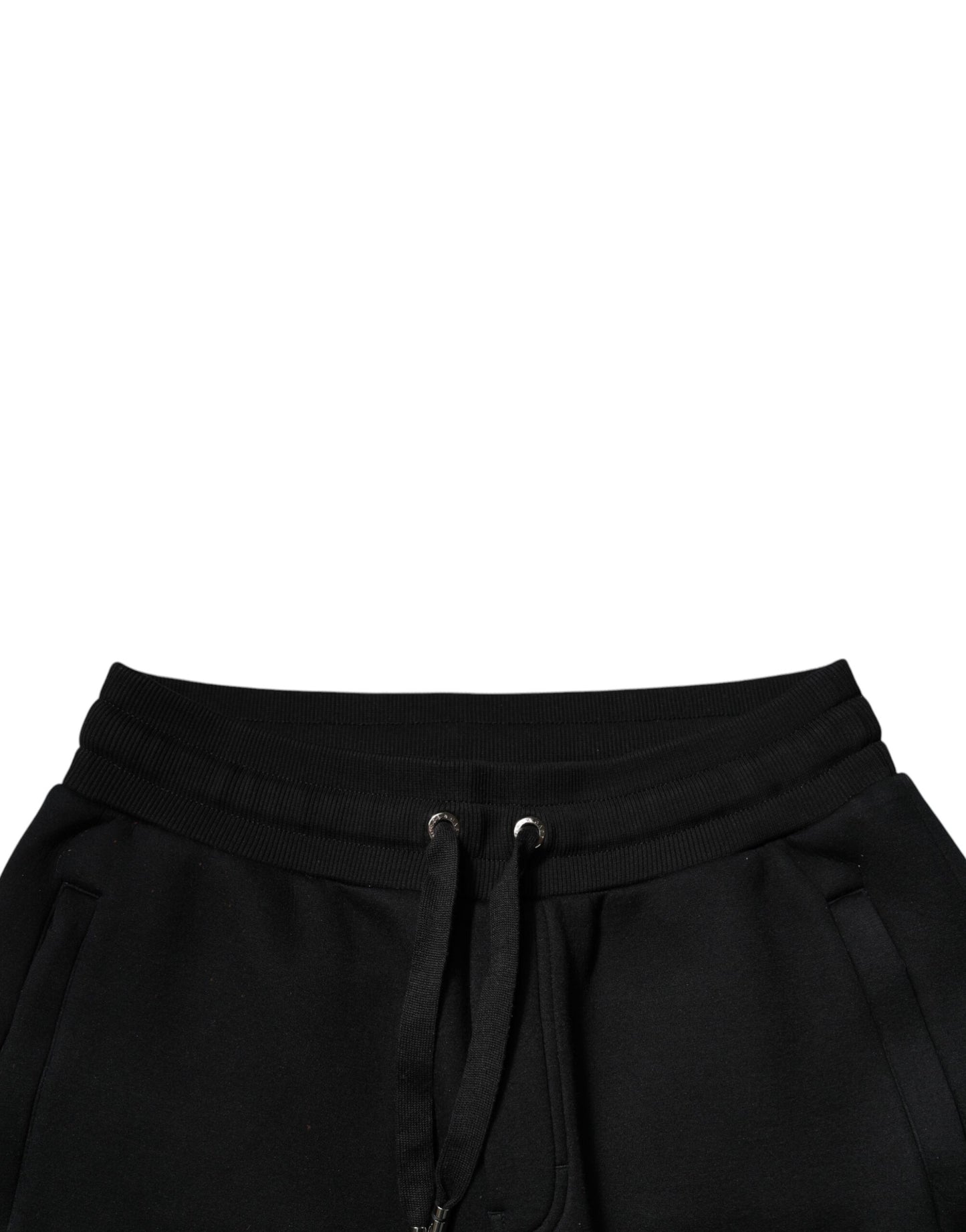 Dolce &amp; Gabbana Svarta Modal Jogger Joggingbyxor
