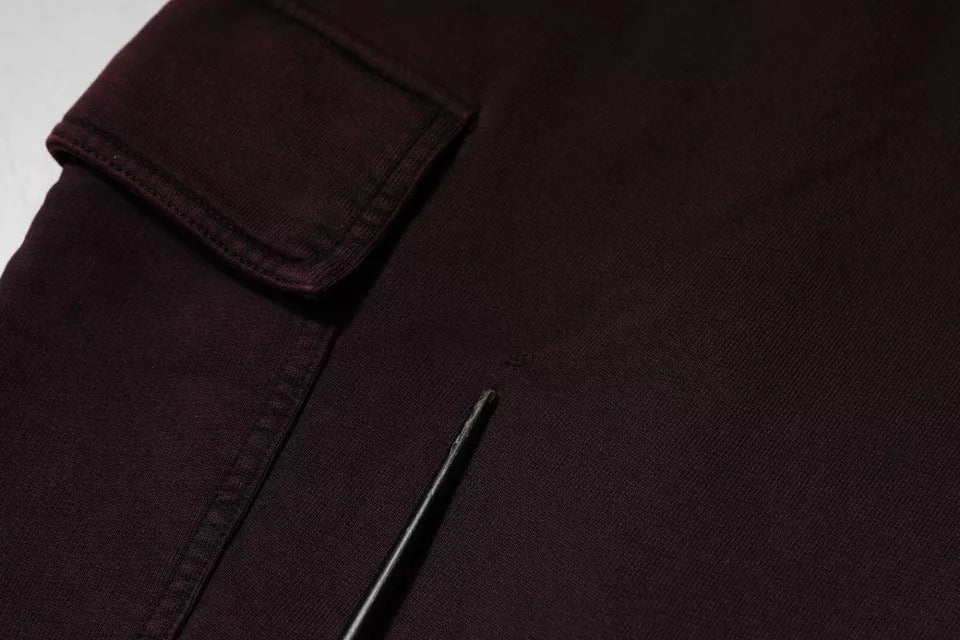 Dolce &amp; Gabbana Mörkviolett bomulls cargo joggingbyxor