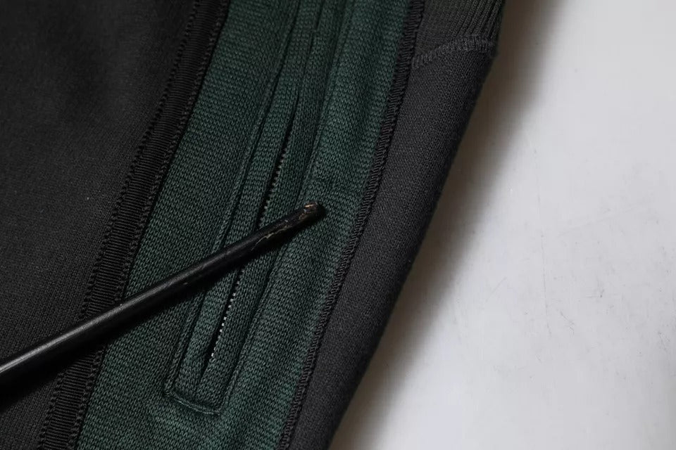Dolce &amp; Gabbana svarta joggingbyxor i bomullsblandning