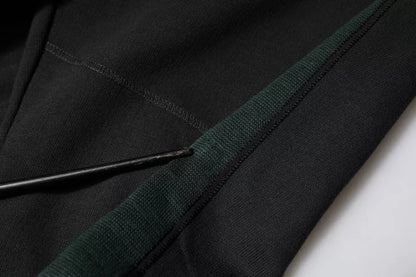 Dolce &amp; Gabbana svarta joggingbyxor i bomullsblandning