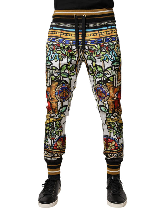 Dolce &amp; Gabbana Flerfärgade NAPOLEON Jogger Träningsbyxor