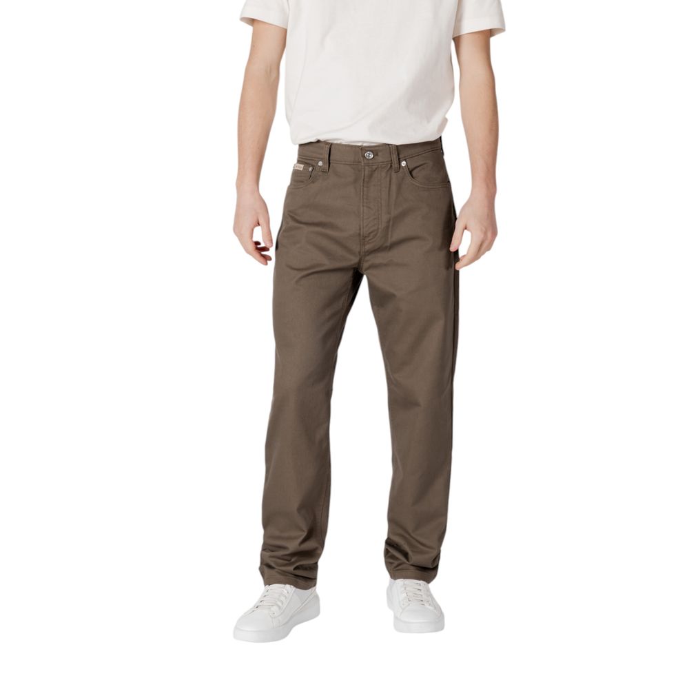 Calvin Klein Jeans Gröna Bomullsbyxor
