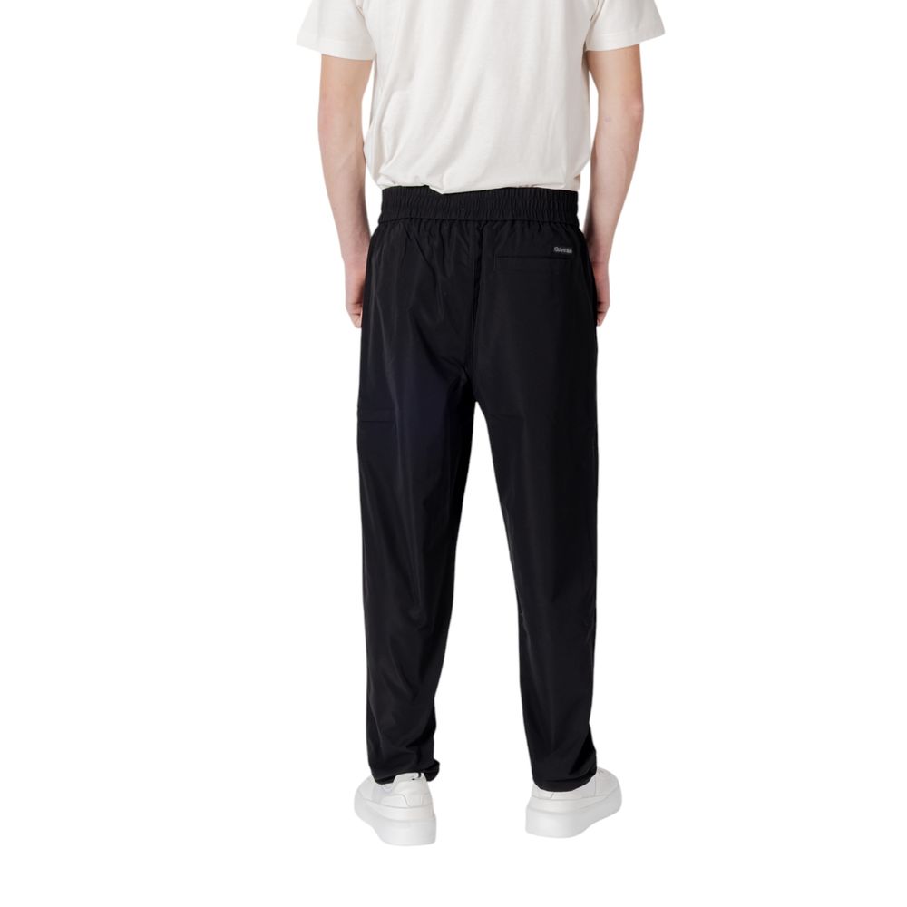 Calvin Klein Jeans Svarta Polyesterbyxor