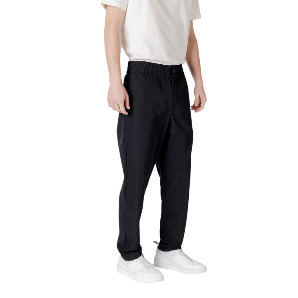 Calvin Klein Jeans Svarta Polyesterbyxor