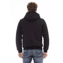Baldinini Trend Black Polyester Hoodie