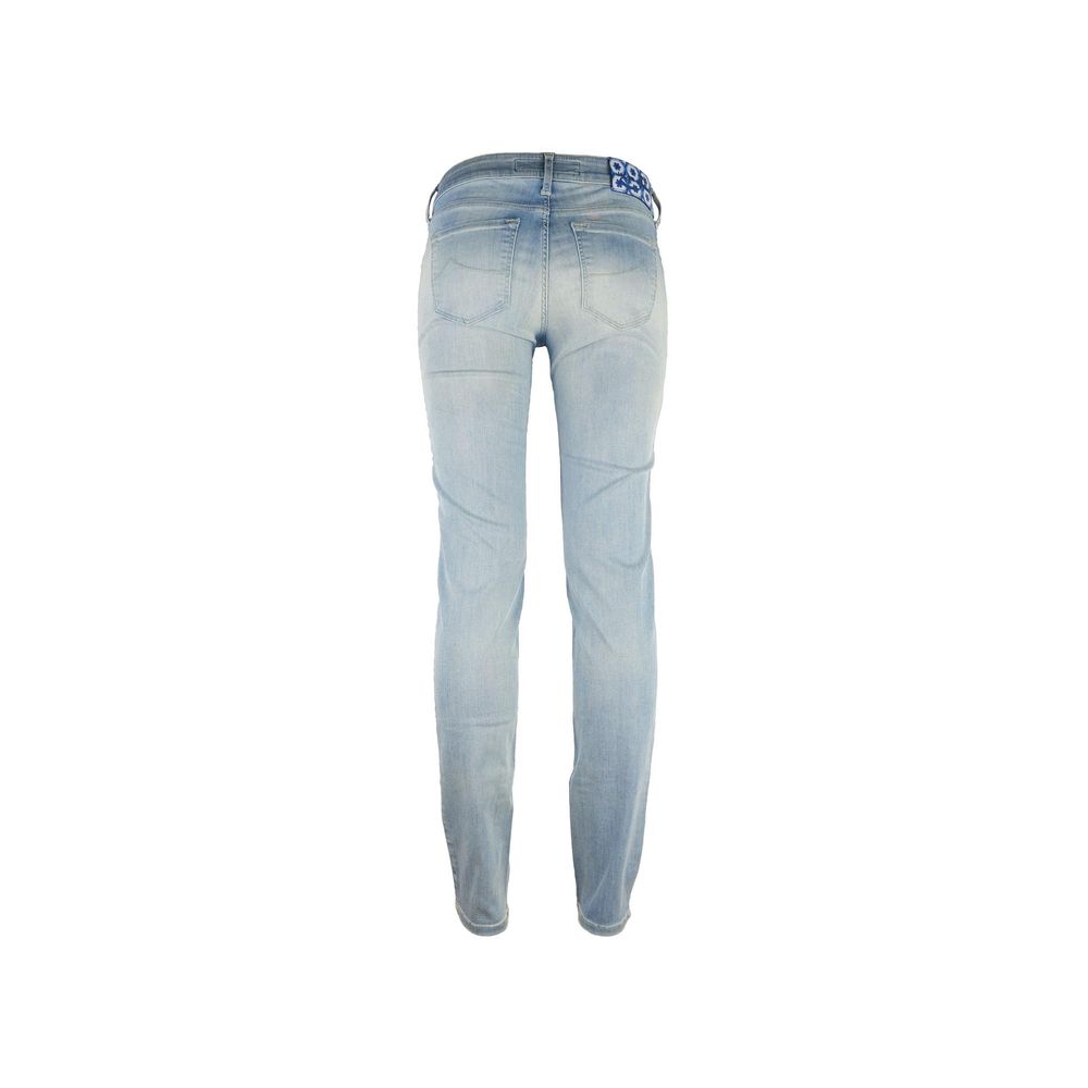 Blå bomullsjeans och byxor