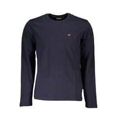Napapijri Blue Cotton Long Sleeve T-Shirt