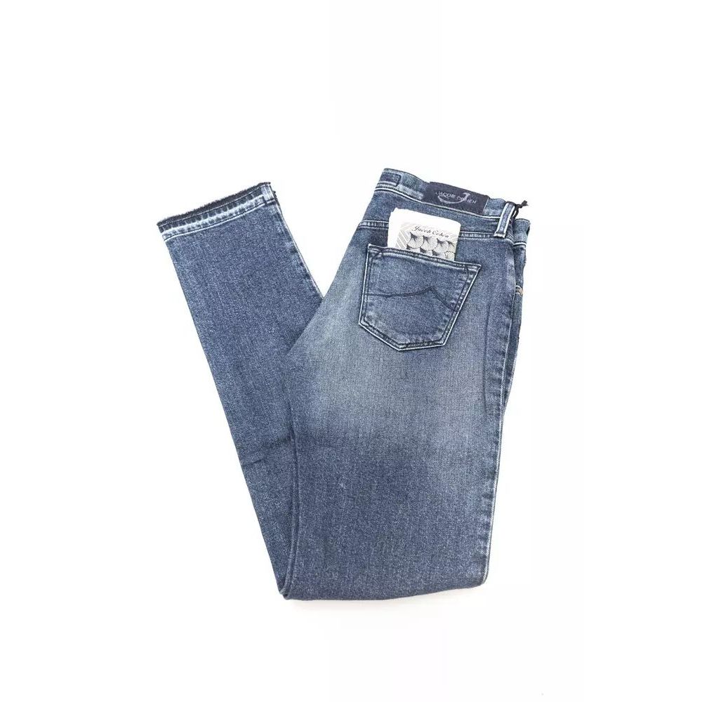 Blå bomullsjeans och byxor