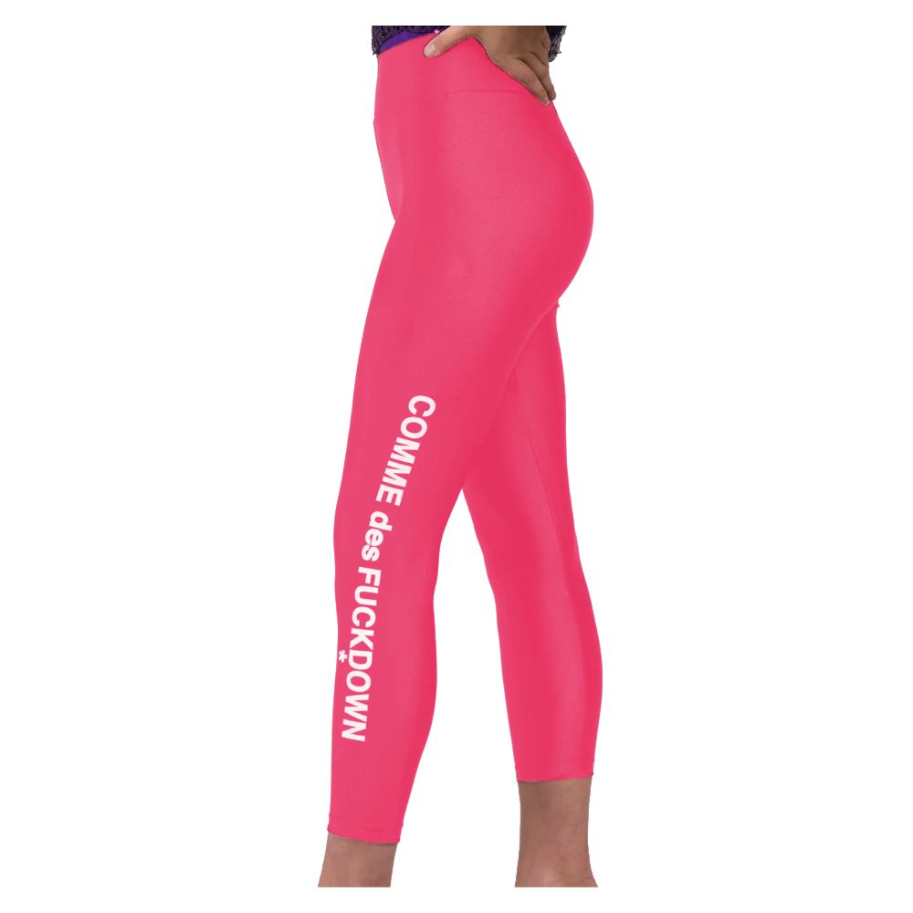 Rosa nylonjeans och byxor