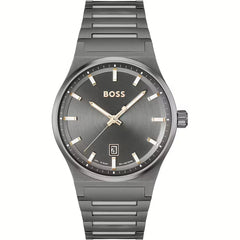 Hugo Boss Gray Stainless Steel Dress Watch