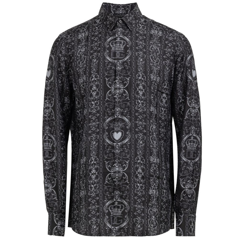 Dolce &amp; Gabbana Grå Sidenskjorta