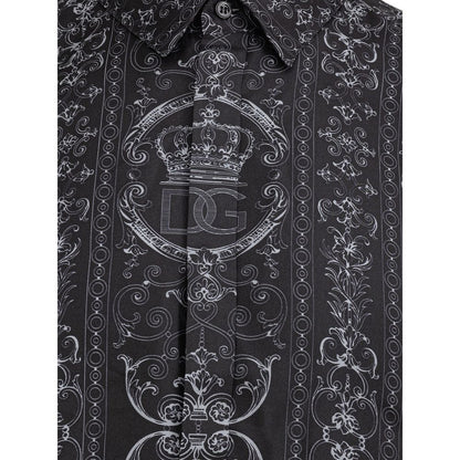 Dolce &amp; Gabbana Grå Sidenskjorta