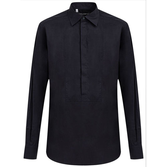 Dolce &amp; Gabbana Marinblå bomullsskjorta