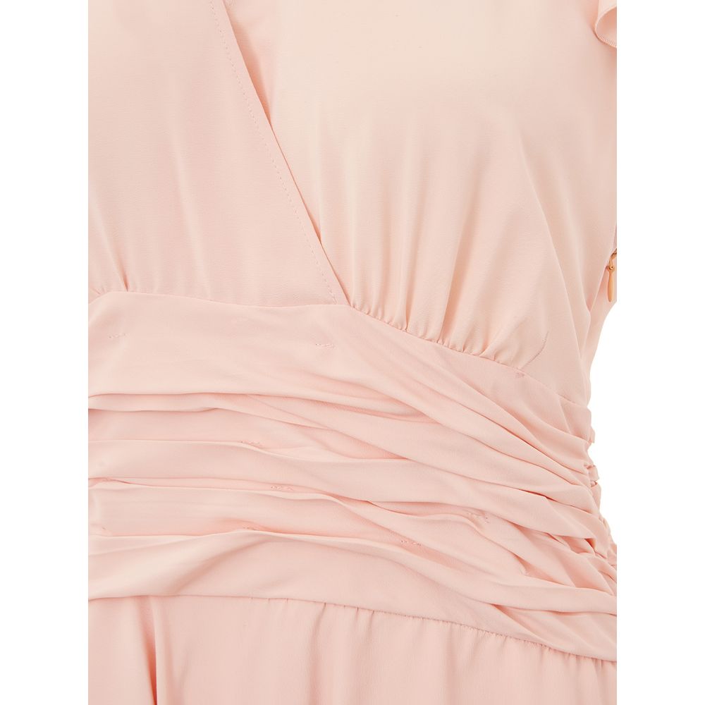 Lardini Elegant Rosa Acetatklänning