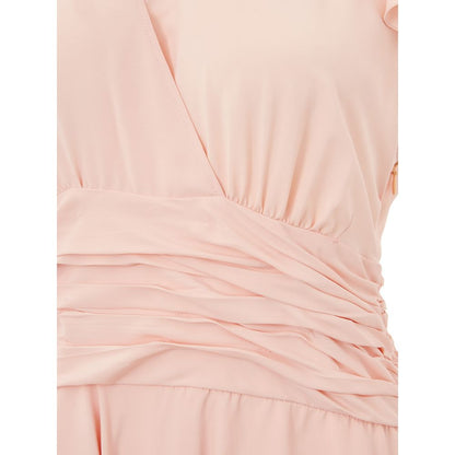 Lardini Elegant Rosa Acetatklänning
