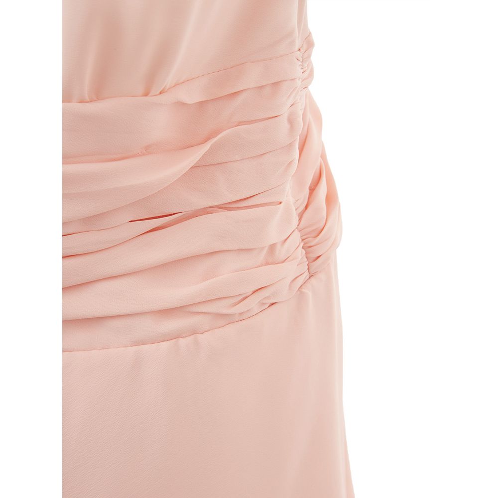 Lardini Elegant Rosa Acetatklänning
