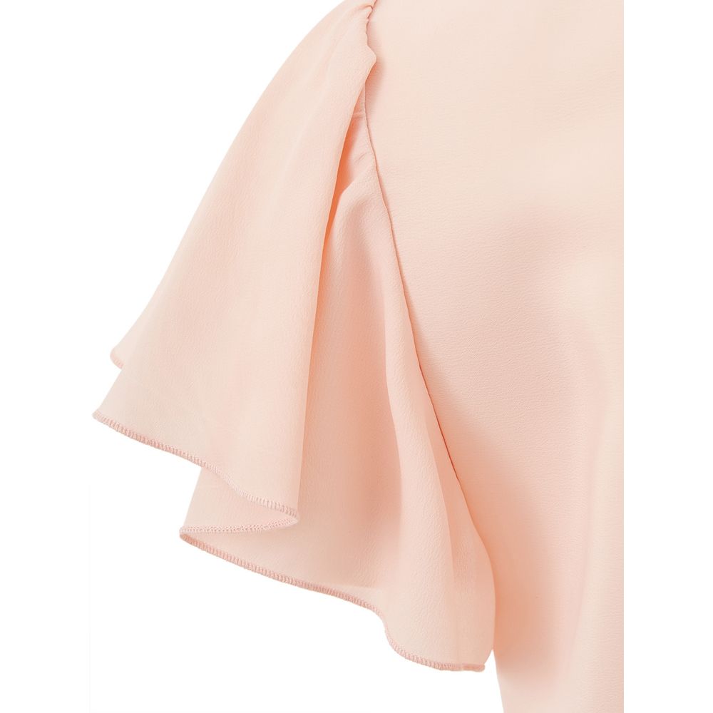 Lardini Elegant Rosa Acetatklänning