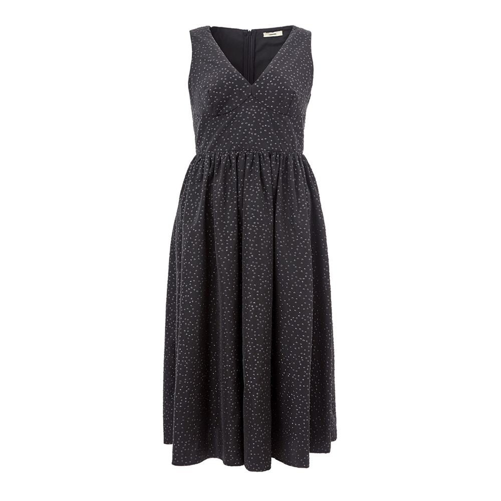 Lardini Elegant Svart Polyetenklänning