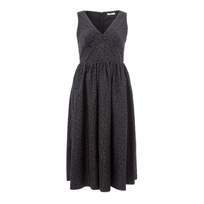 Lardini Elegant Svart Polyetenklänning