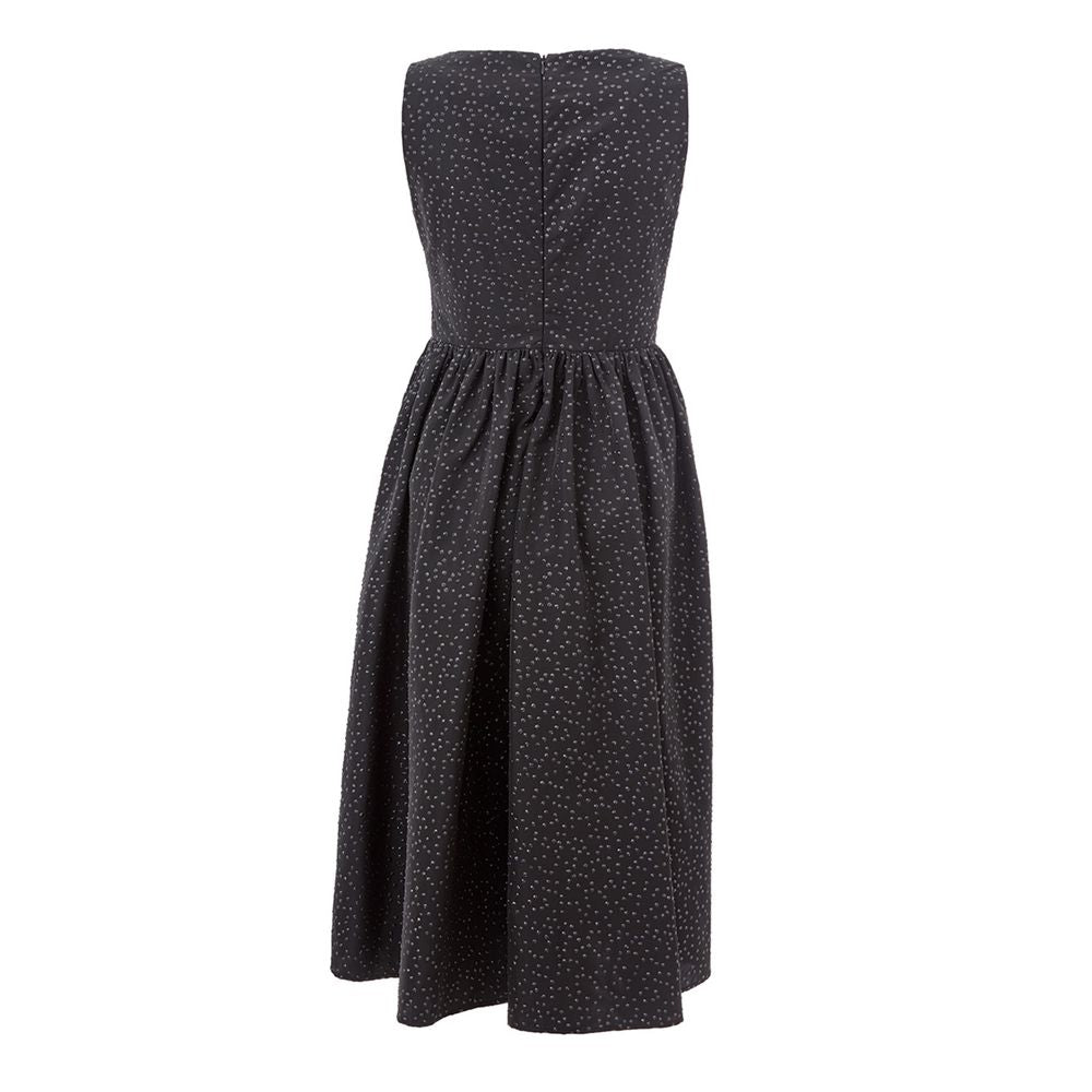 Lardini Elegant Svart Polyetenklänning