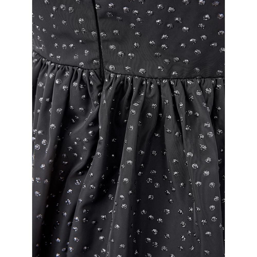 Lardini Elegant Svart Polyetenklänning