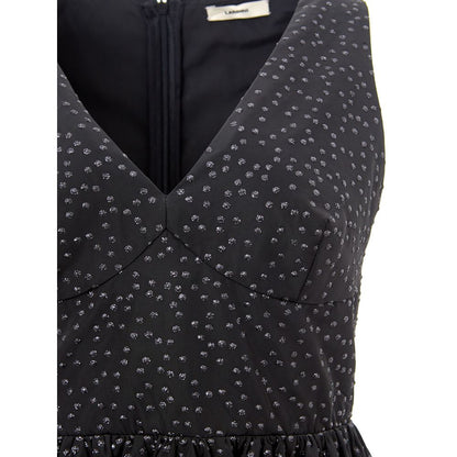 Lardini Elegant Svart Polyetenklänning