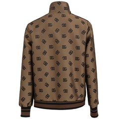 Dolce & Gabbana Bronze Polyester Shell Jacket